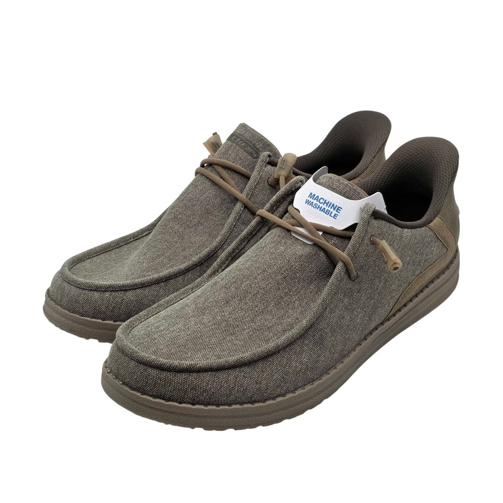 Skechers Melson-Coronado Hands Free Slip-ins Shoes Mens Size 13 Khaki NEW 210959